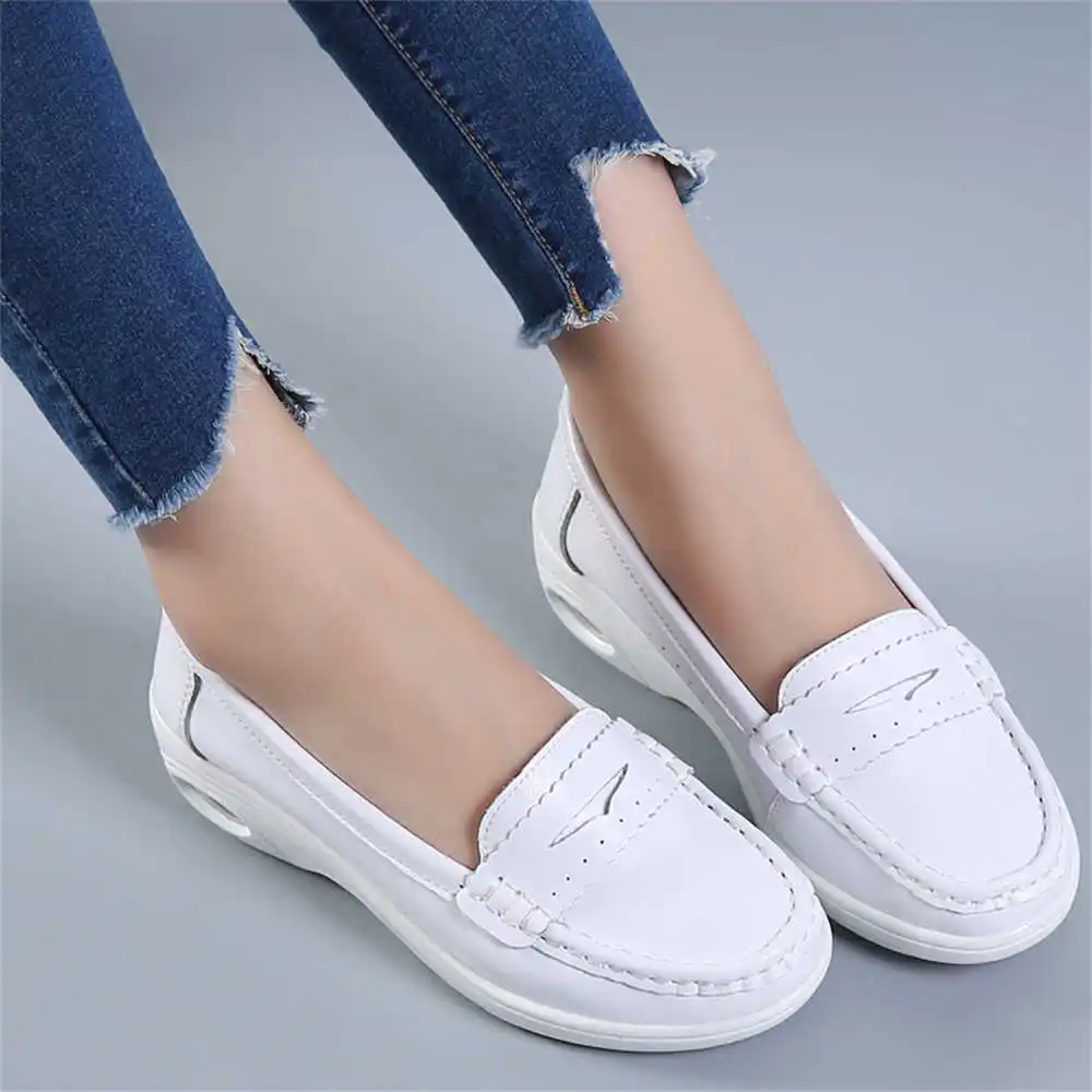 Women'S Fashion From The 50S - Dikke zool Slip-on witte trainers voor