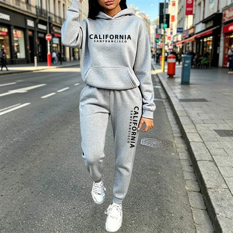 Women'S Fashion Hoodies - Urban Casual Fashion Hoodie Jogger Suit