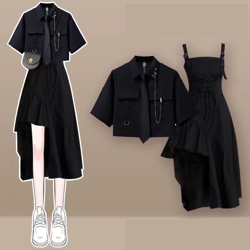 Belted Shirt Dress - 2026 Dames Zomer Nieuwe Mode Irregular