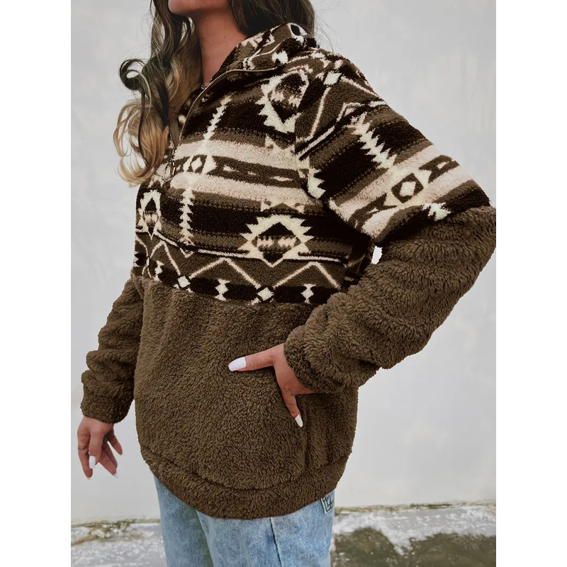 Women'S Fashion Jackets Amazon - Spot Amazon geometrisch patroon jack met