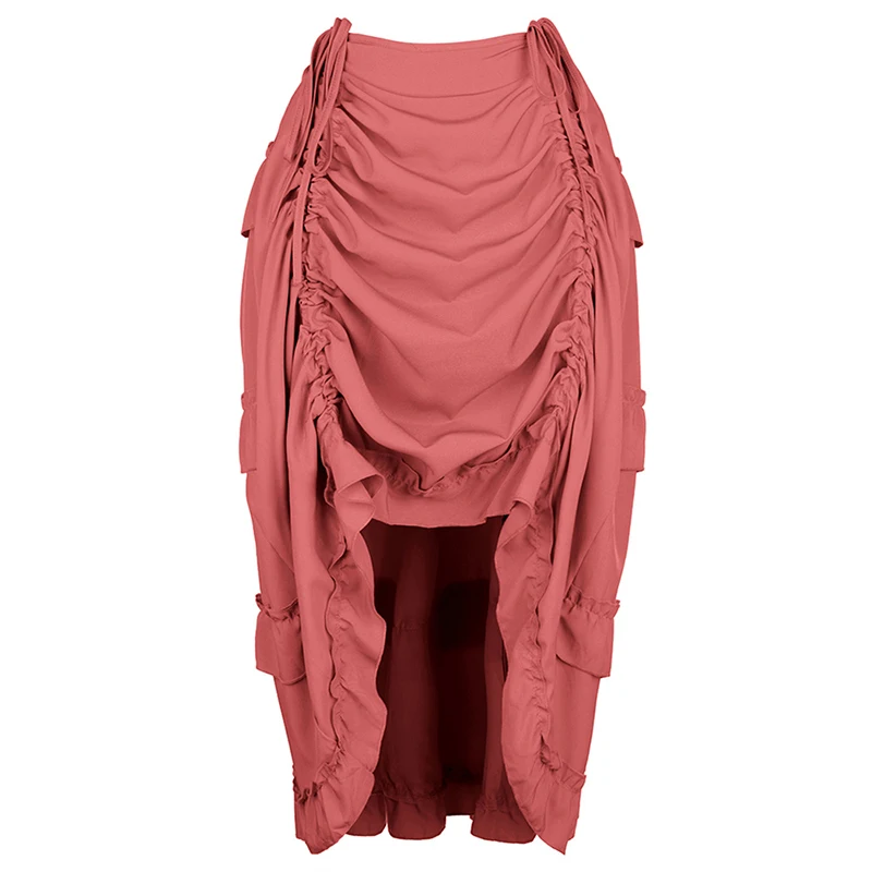 Pleated Skirt Women - Steampunk Gothic Korset Met Rokken Onregelmatige