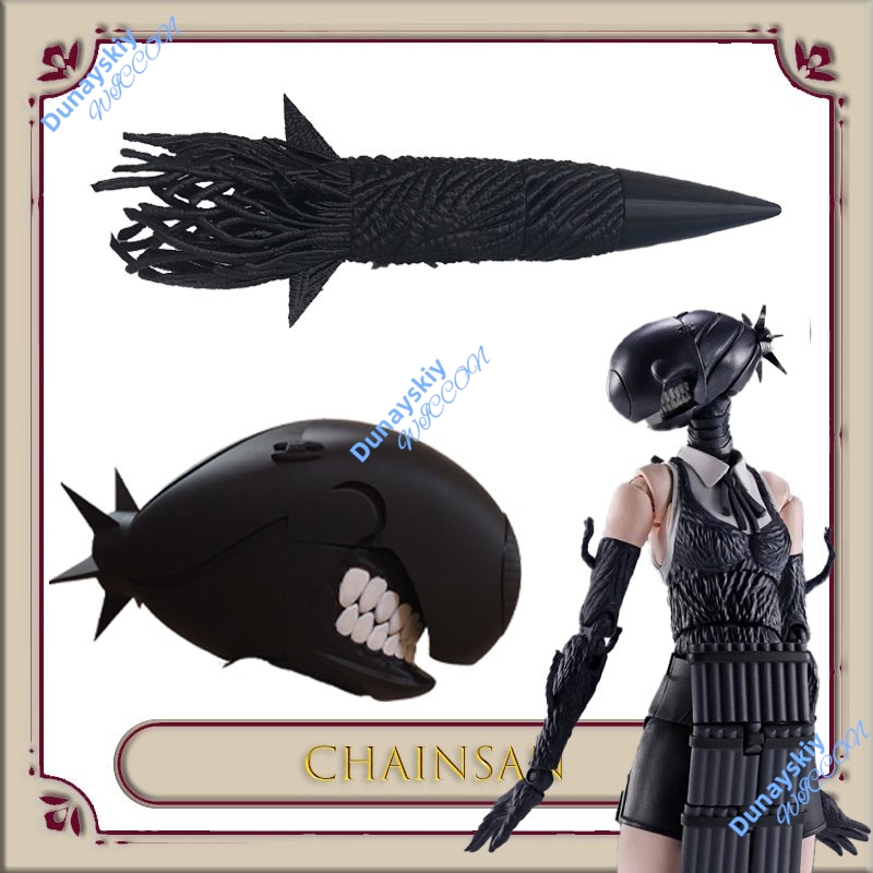 Women'S Fashion Gloves - Anime Rezee Demon Cosplay Set Zwarte