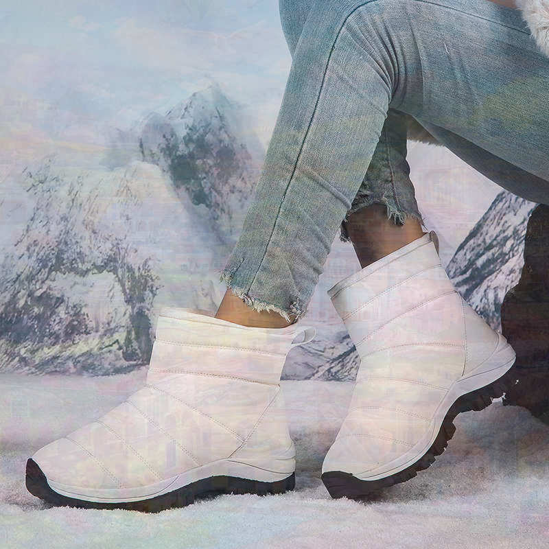 Women'S Fashion From The 50S - Antislip Thermo Ouderen Tennis Vrouw Wandelschoenen