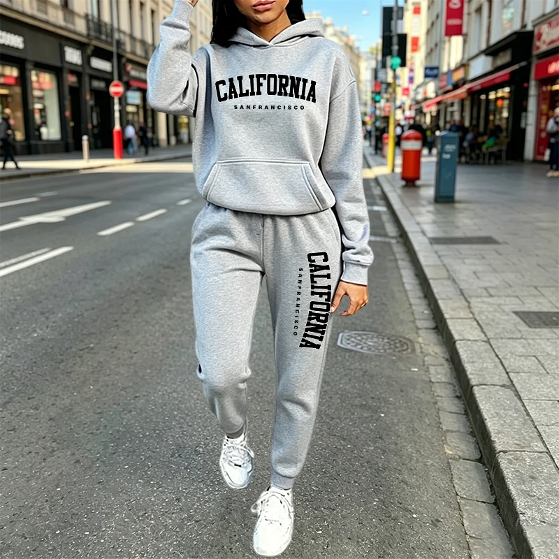 Women'S Fashion Hoodies - Urban Casual Fashion Hoodie Joggingpak Herfst