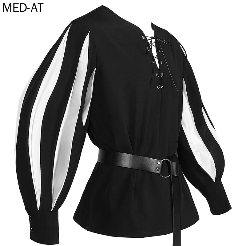 Belted Shirt Dress - Heren Middeleeuwse Cosplay Halloween Warrior Knight