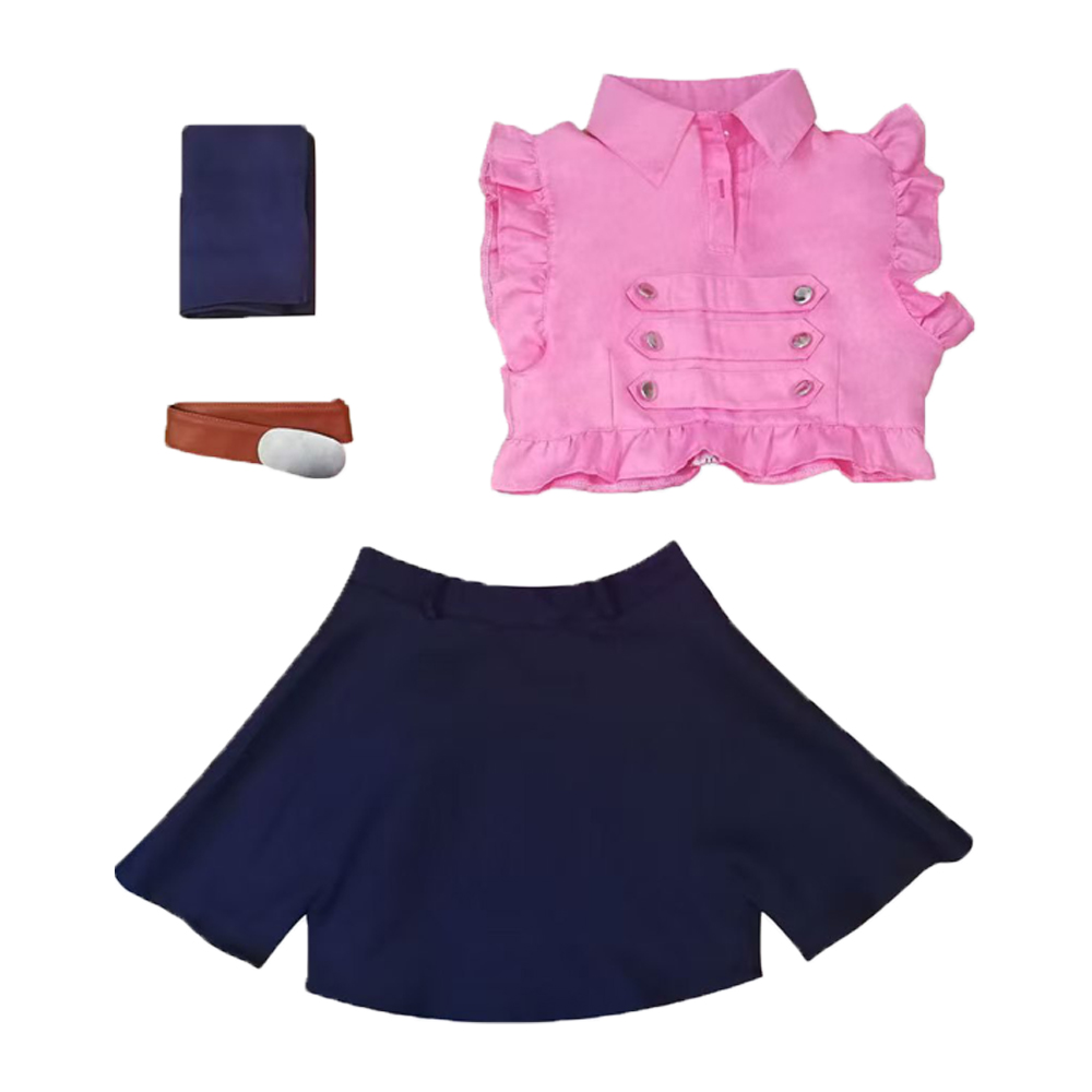 Belted Shirt Dress - Elizabeth Liones Cosplay Kostuum Vrouwen Fantasy