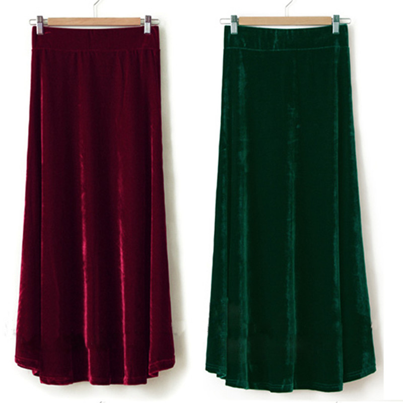 Pleated Skirt Women - TIYIHAILEY-Velour geplooide fluwelen rok voor dames,