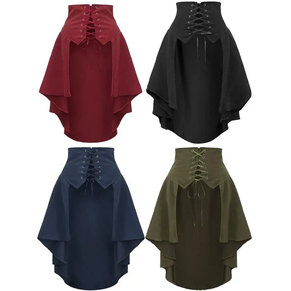 Dames punk tailcoat renaissanc - Pleated Skirt Women recensie en prijs