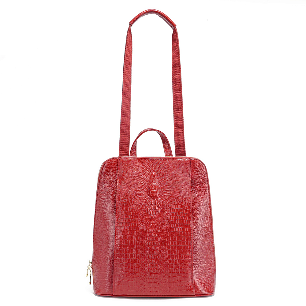 Zency 100% echt leer donkerrod - Women'S Fashion Magazine recensie en prijs
