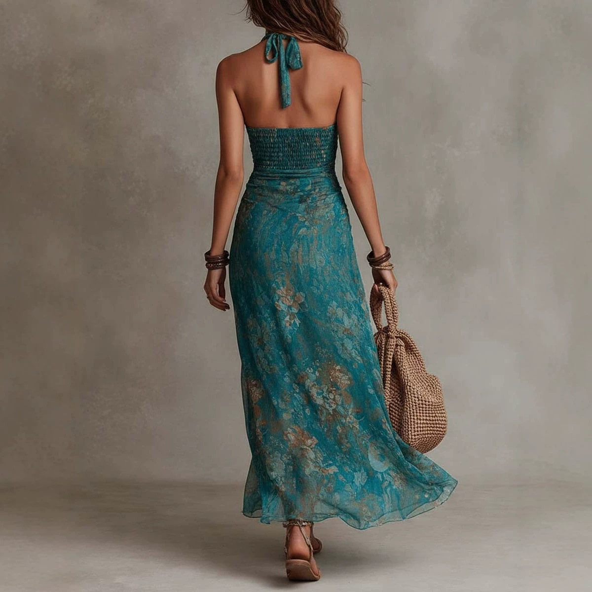 Damesjurk met halternek, diepe - Maxi Dress Boho recensie en prijs