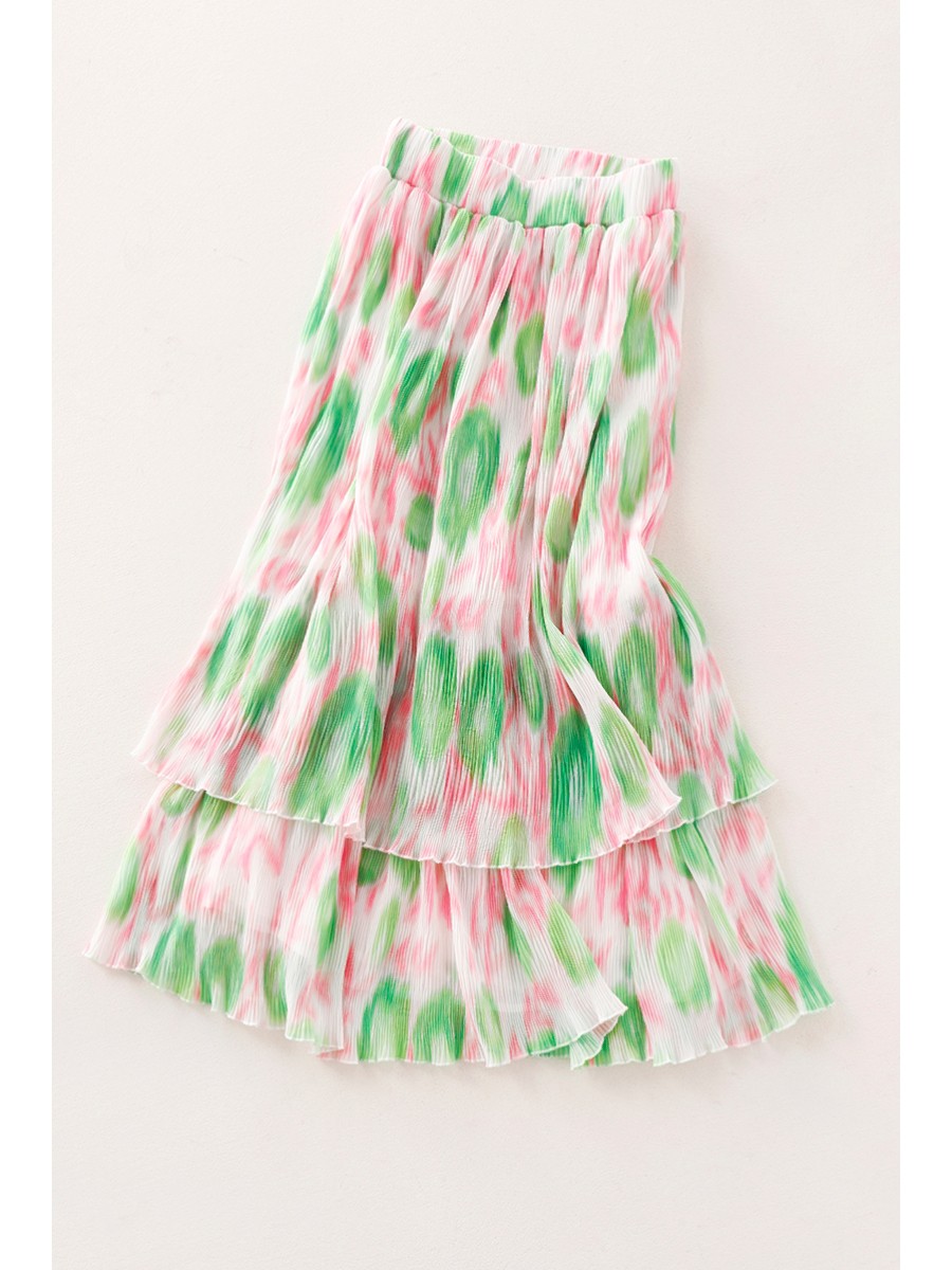 2026 Mode Zoete Bloemenprint C - Pleated Skirt Women recensie en prijs