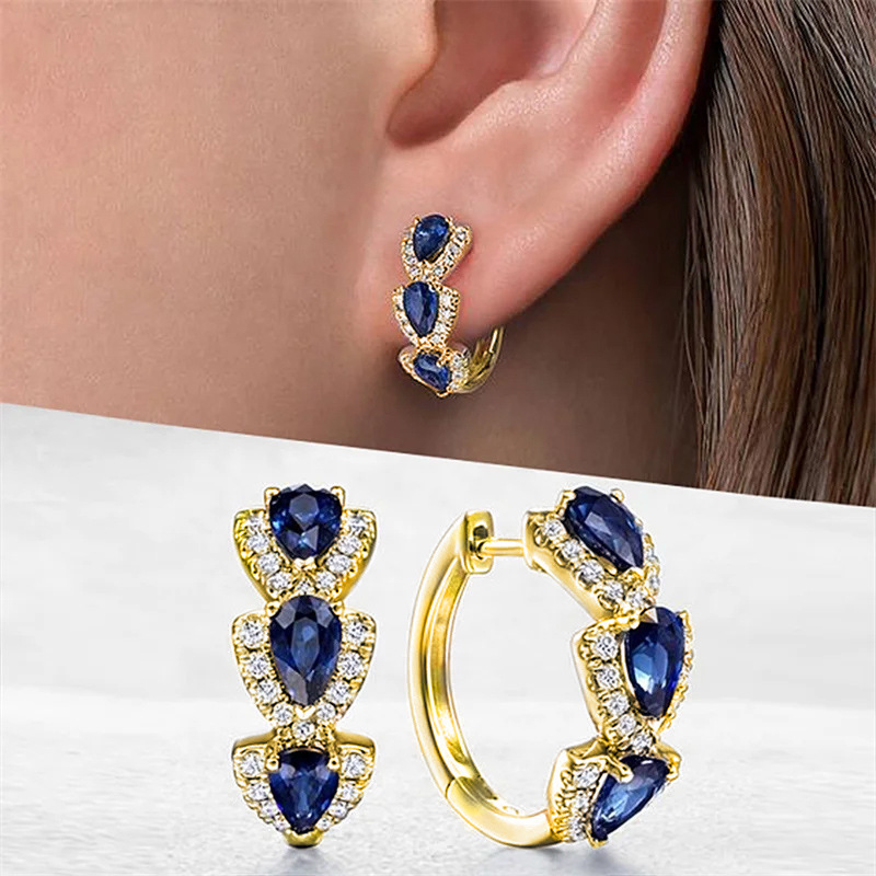 Nieuwe Klein Blue Zircon Hoop  - Women'S Fashion Magazine recensie en prijs