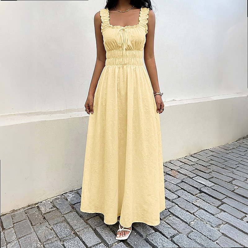 Zomerjurk zonder mouwen met vi - Maxi Dress Boho recensie en prijs
