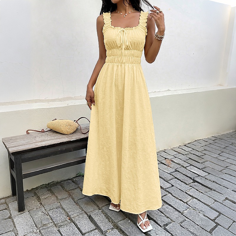 Zomerjurk zonder mouwen met vi - Maxi Dress Boho recensie en prijs