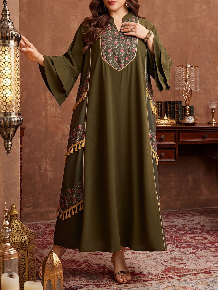 GIBSIE Plus Size Etnische Stij - Maxi Dress Boho recensie en prijs
